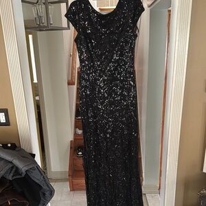 Elegant Black Sequin Dress